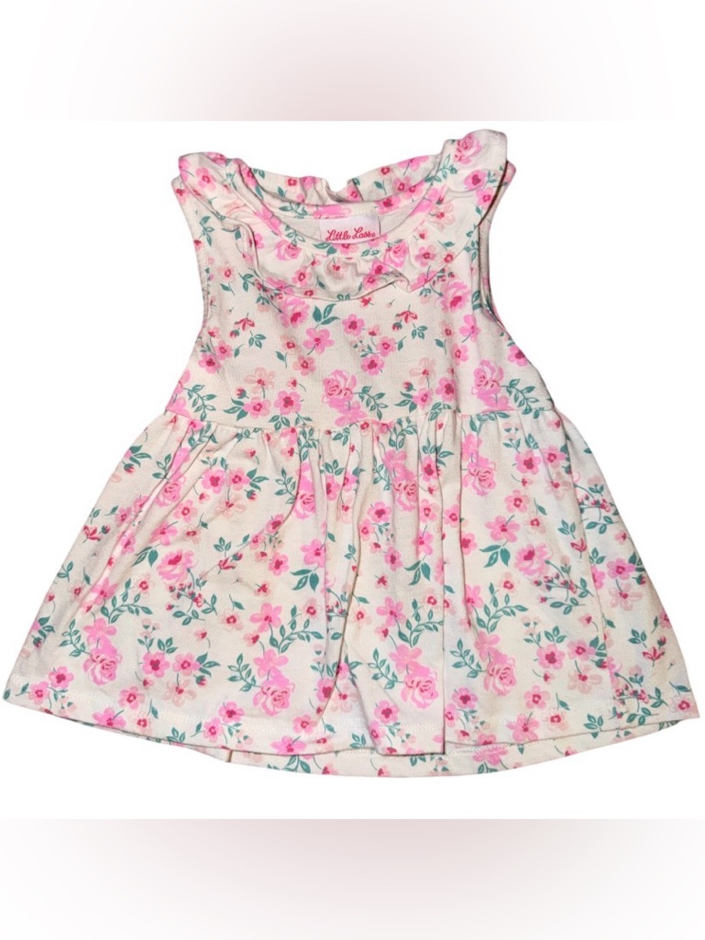 Little Lass Pink Floral Dress